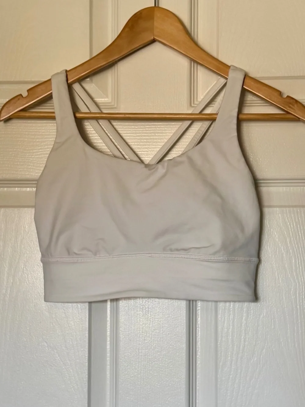 Lululemon White Longline Energy Bra - 8